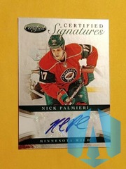 2012-13 Panini Certified Signatures #CS-NP Nick Palmieri Minnesota Wild